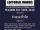 Word of the Day (irascible)-28MAR22