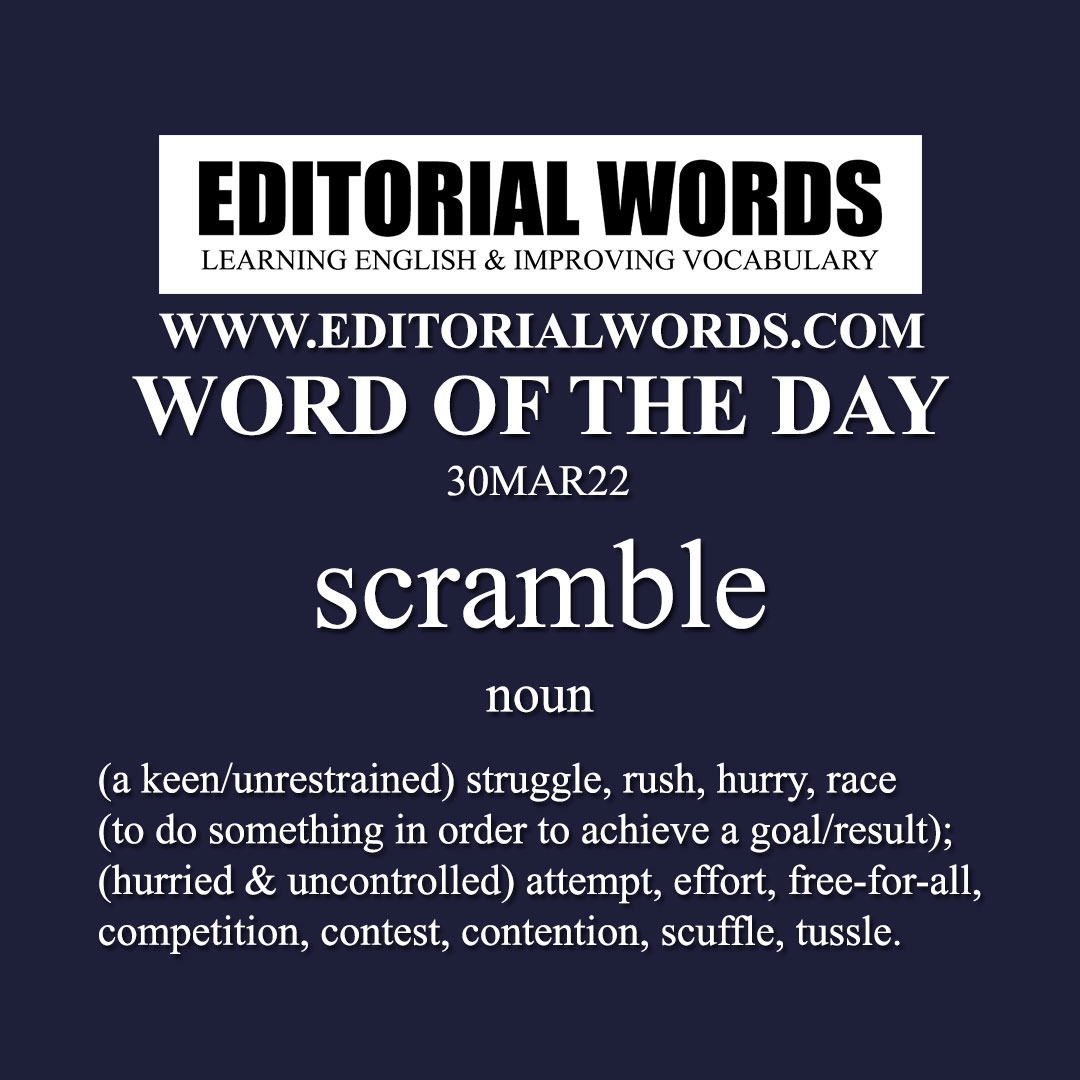 Word of the Day (scramble)-30MAR22