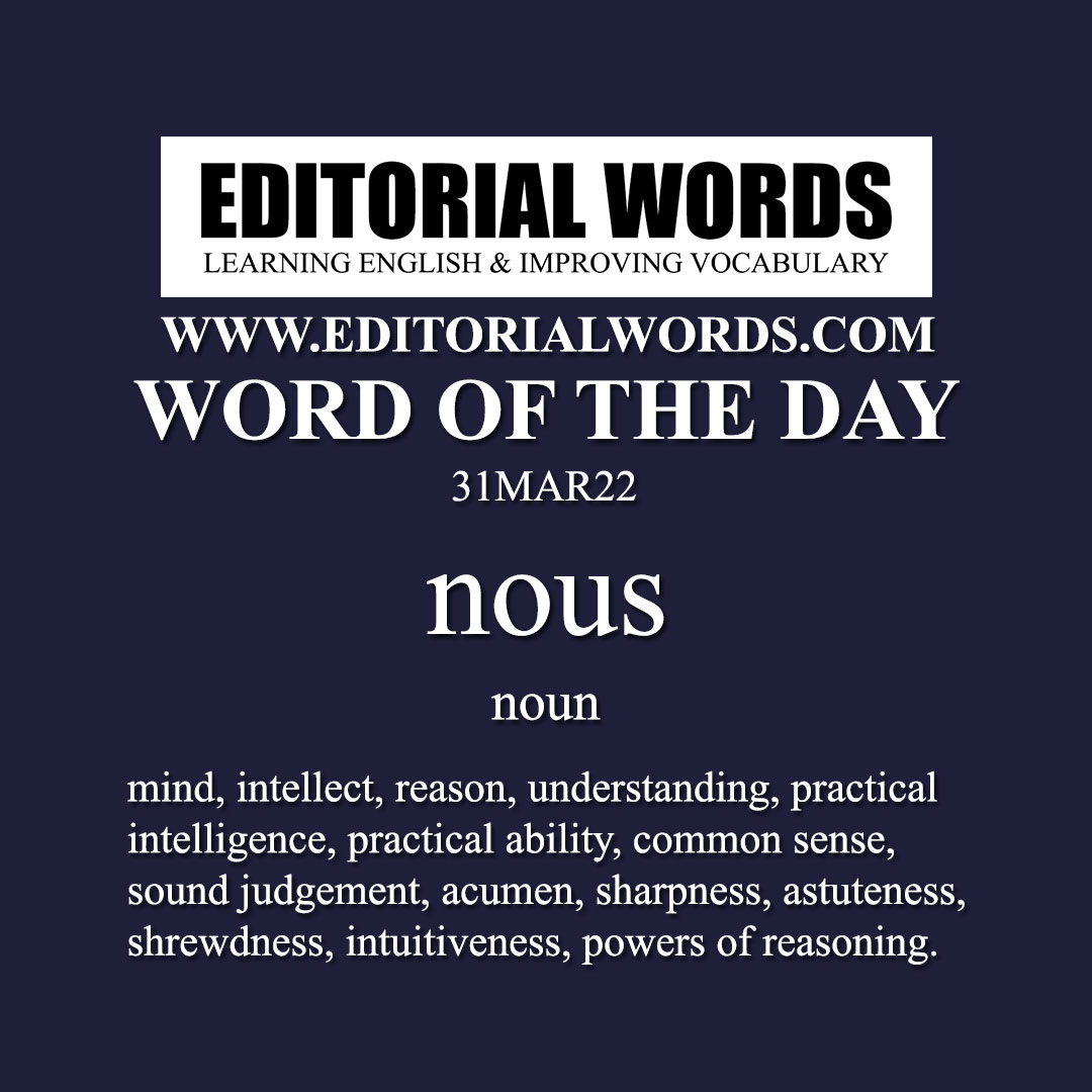 Word of the Day (nous)-31MAR22