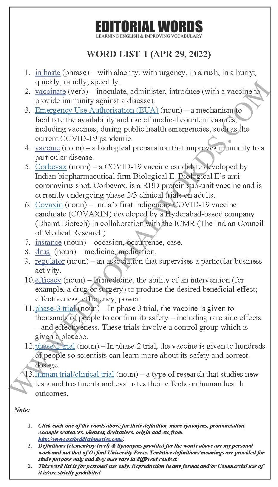 The Hindu Editorial (In haste) – Apr 29, 2022