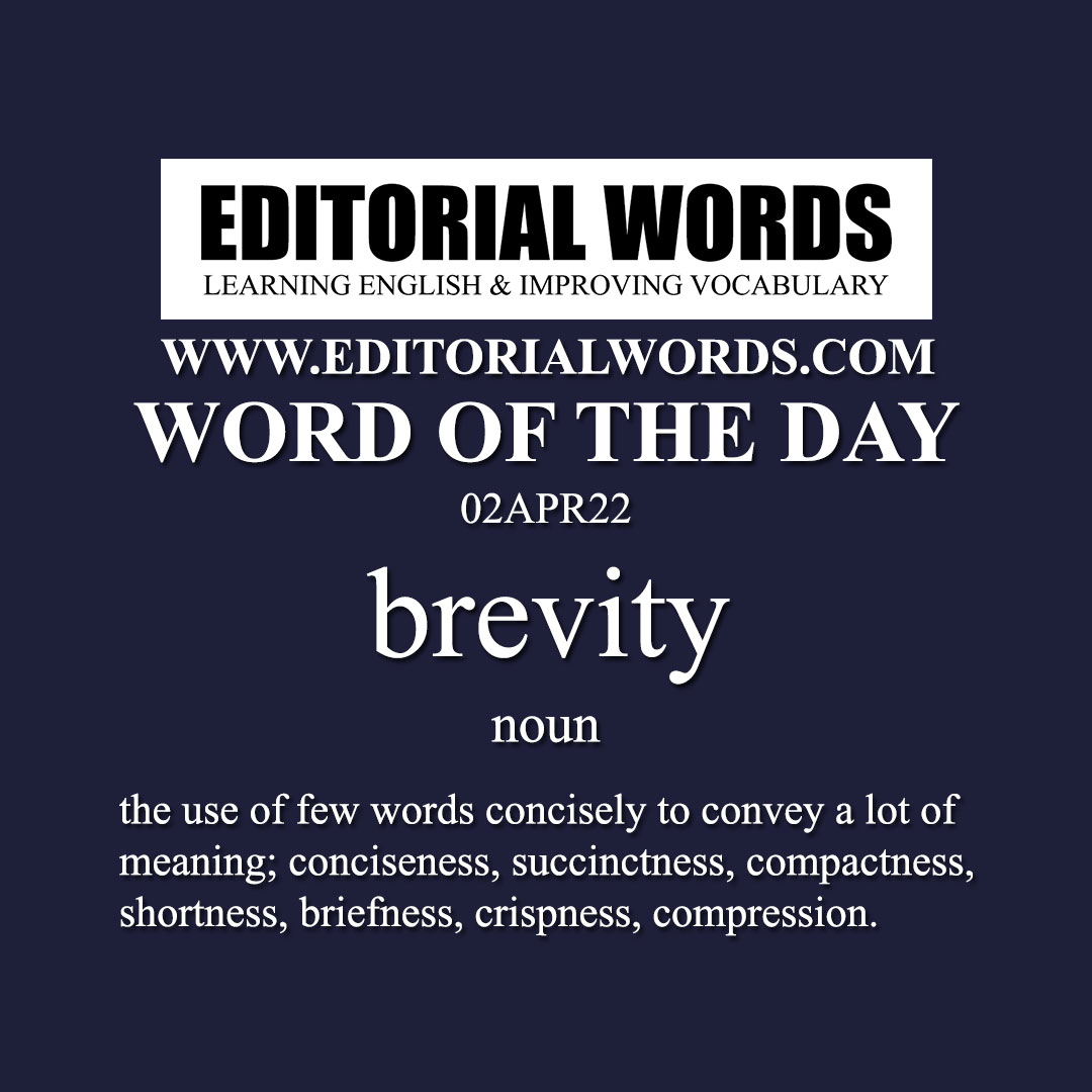 Word of the Day (brevity)-02APR22