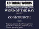 Word of the Day (contentment)-04APR22