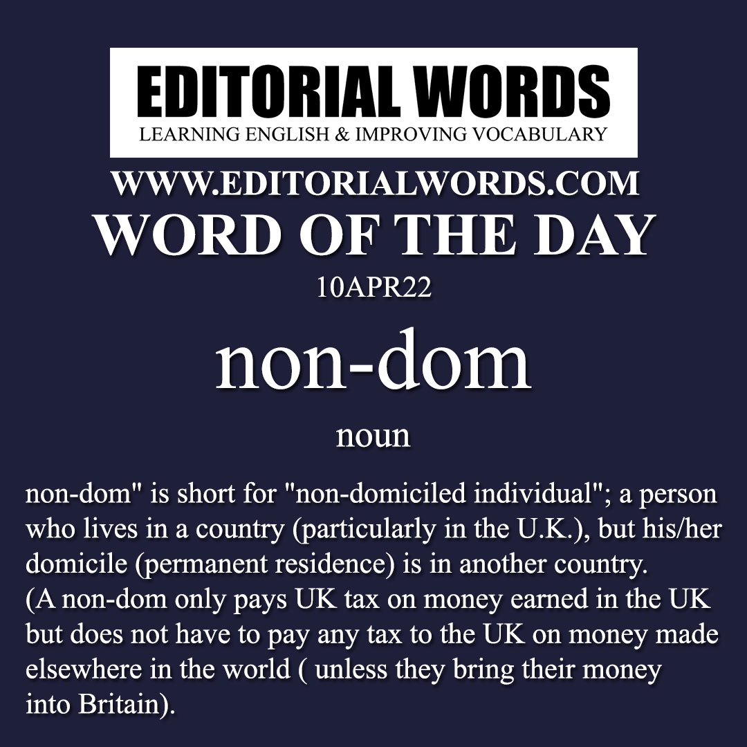 Word of the Day (non-dom)-10APR22