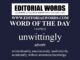Word of the Day (unwittingly)-13APR22