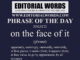 Phrase of the Day (on the face of it)-20MAY22