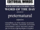 Word of the Day (preternatural)-26MAY22
