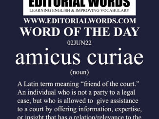 Word of the Day (amicus curiae)-02JUN22
