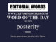 Word of the Day (posterity)-13JUN22