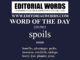 Word of the Day (spoils)-22JUN22