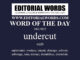 Word of the Day (undercut)-24JUN22