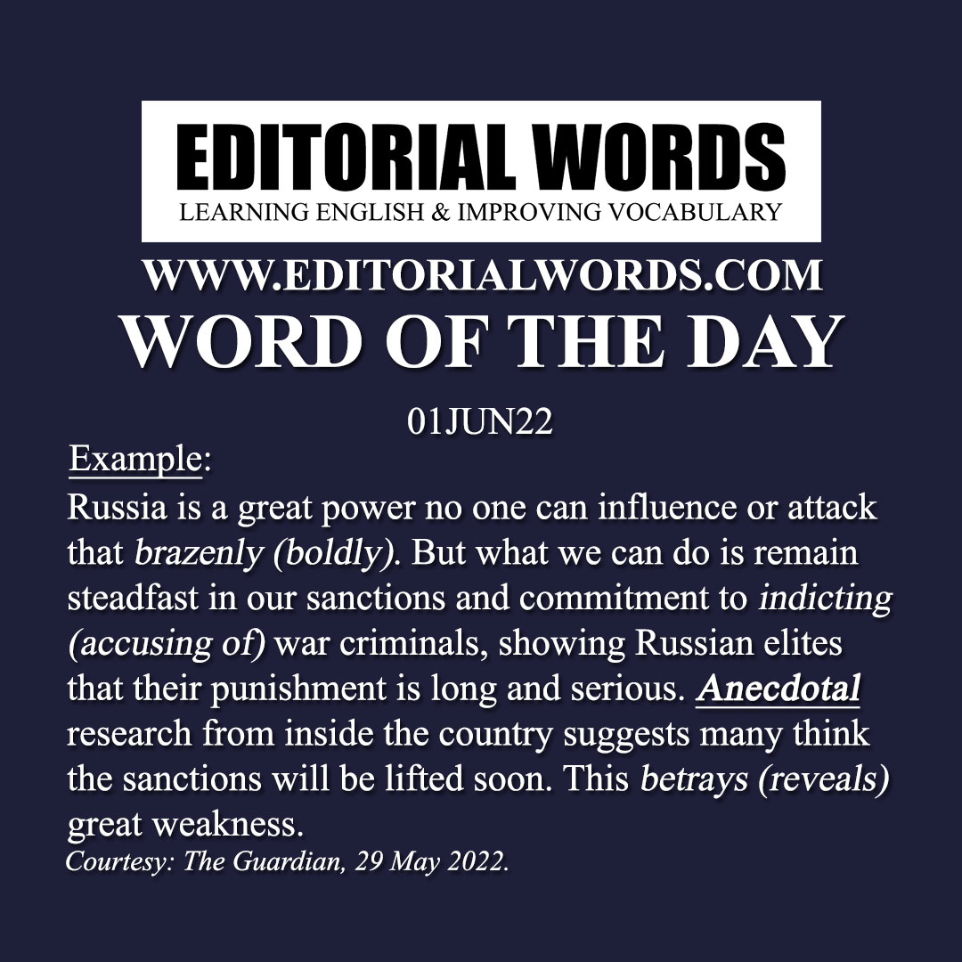Word of the Day (anecdotal)-01JUN22