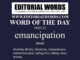 Word of the Day (emancipation)-31JUL22