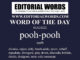 Word of the Day (pooh-pooh)-01AUG22