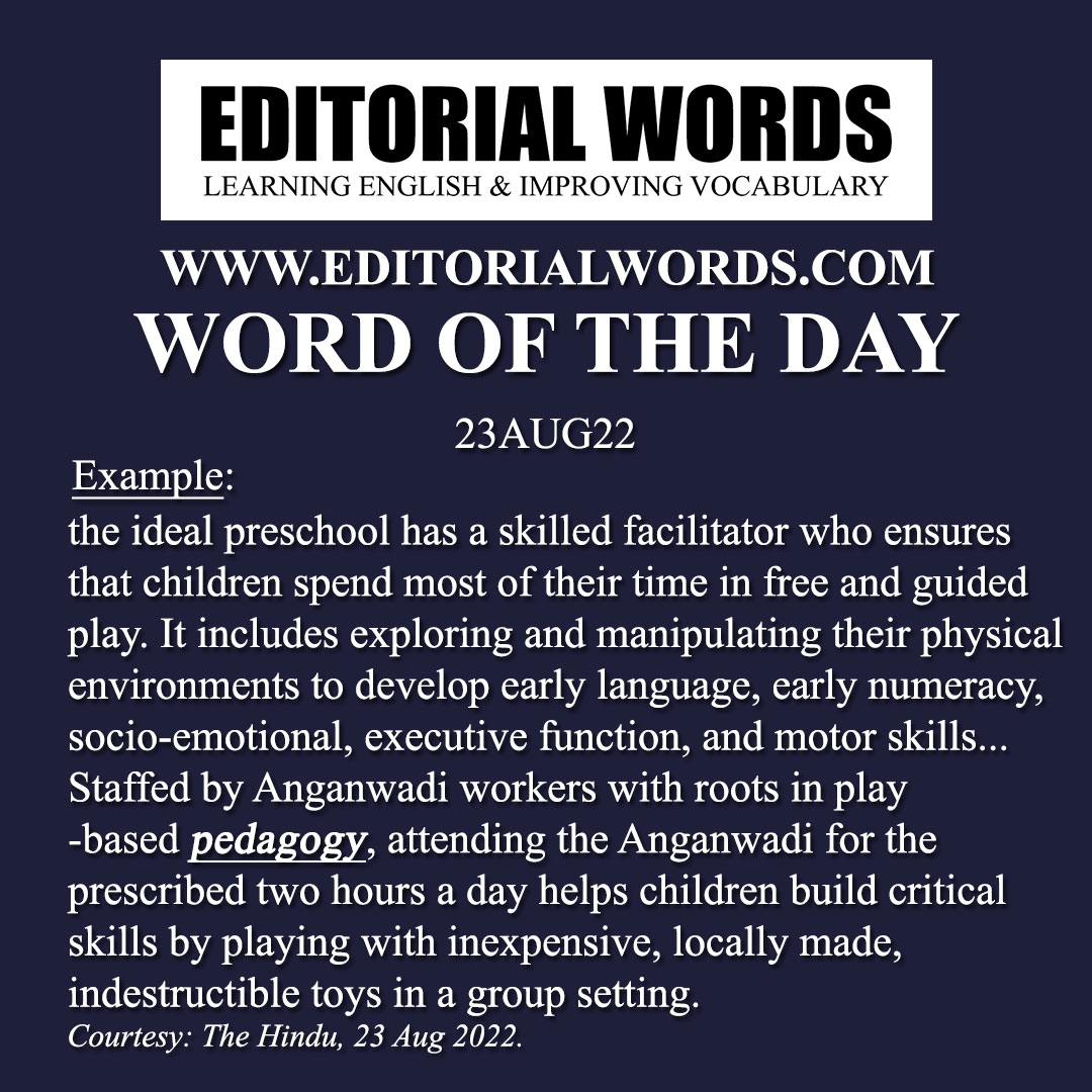 Word of the Day (pedagogy)-23AUG22