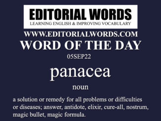 Word of the Day (panacea)-05SEP22