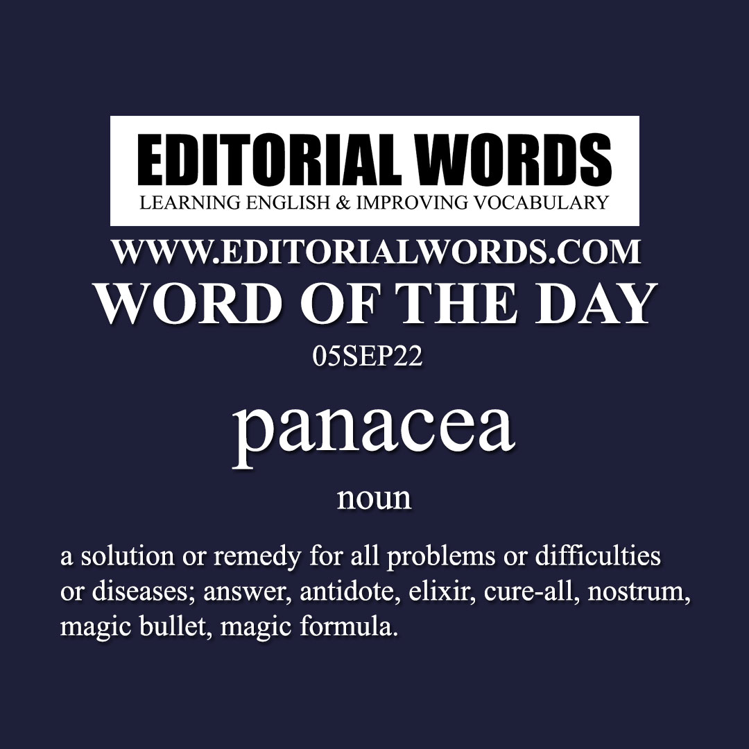 Word of the Day (panacea)-05SEP22