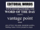 Word of the Day (vantage point)-13SEP22