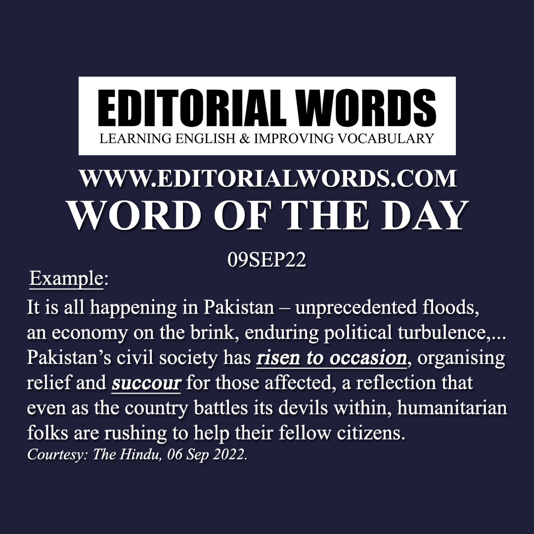 Word of the Day (succour)-09SEP22 Word of the Day (succour)-09SEP22