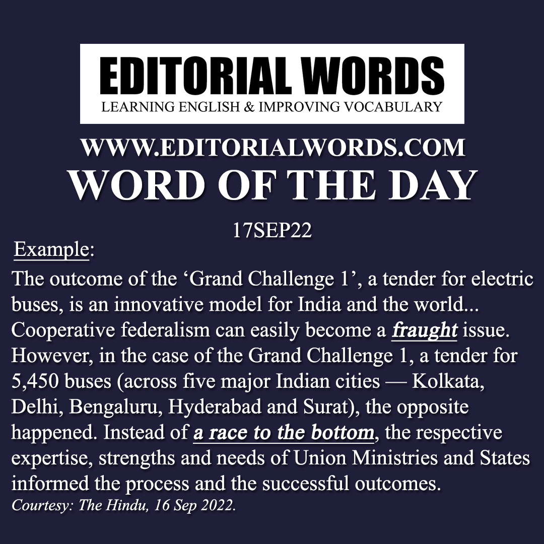 Word of the Day (fraught)-17SEP22