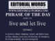 Phrase of the Day (live and let live)-02OCT22