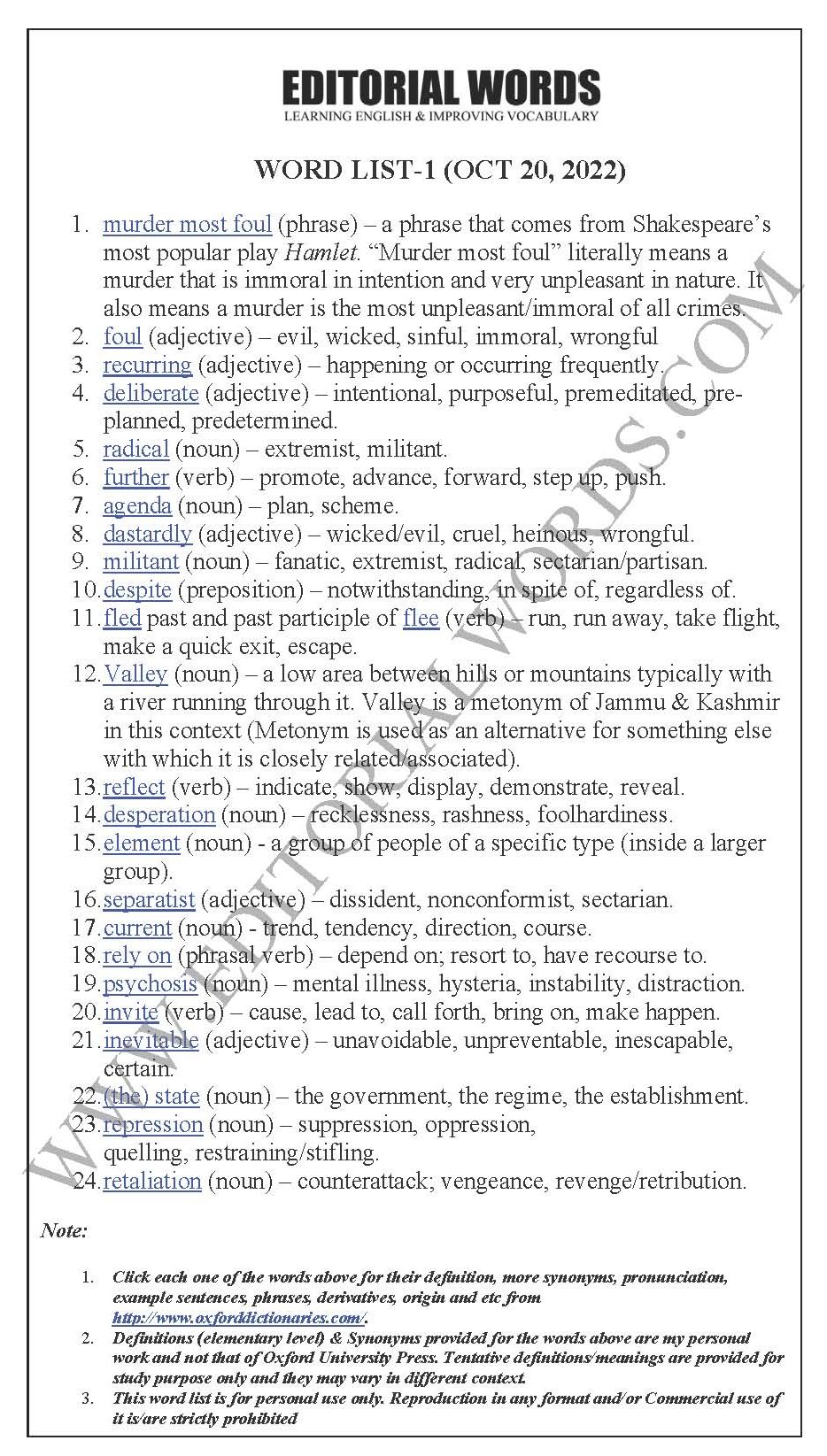 The Hindu Editorial (Murders most foul) – Oct 20, 2022