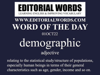 Word of the Day (demographic)-01OCT22