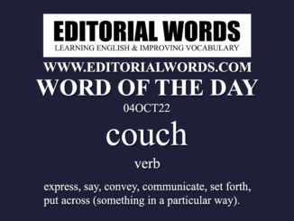 Word of the Day (couch)-04OCT22
