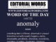 Word of the Day (anomaly)-14OCT22