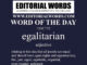 Word of the Day (egalitarian)-15OCT22