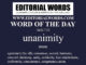 Word of the Day (unanimity)-16OCT22