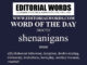 Word of the Day (shenanigans)-20OCT22
