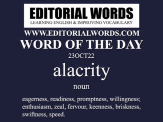 Word of the Day (alacrity)-23OCT22