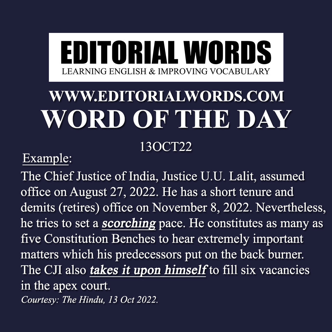 Word of the Day (scorching)-13OCT22