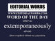 Word of the Day (extemporaneously)-04NOV22