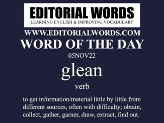 Word of the Day (glean)-05NOV22