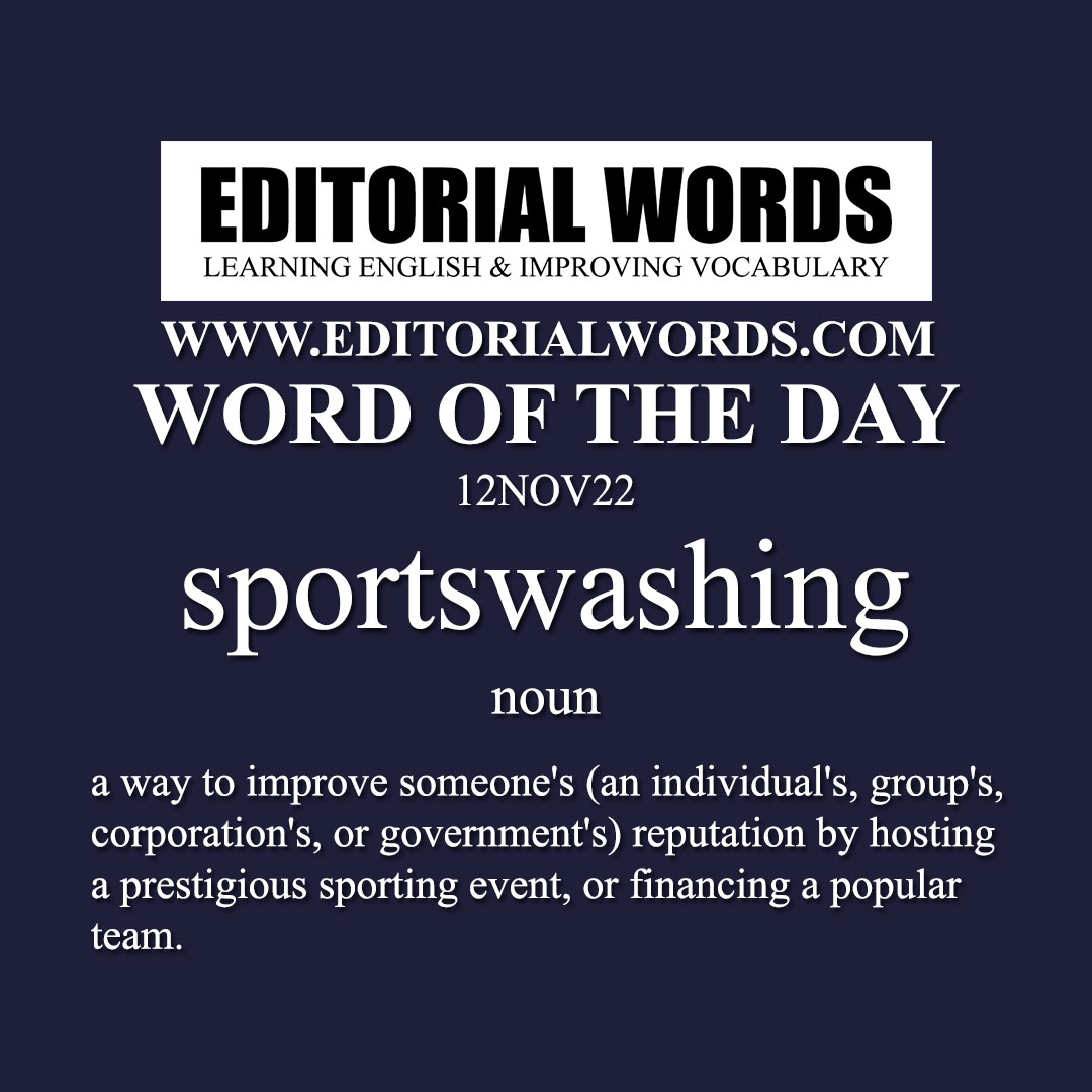 Word of the Day (sportswashing)-12NOV22