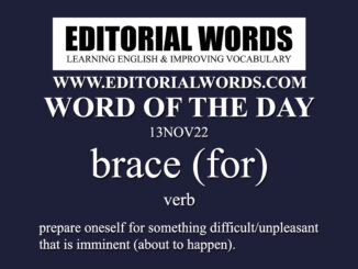 Word of the Day (brace (for))-13NOV22