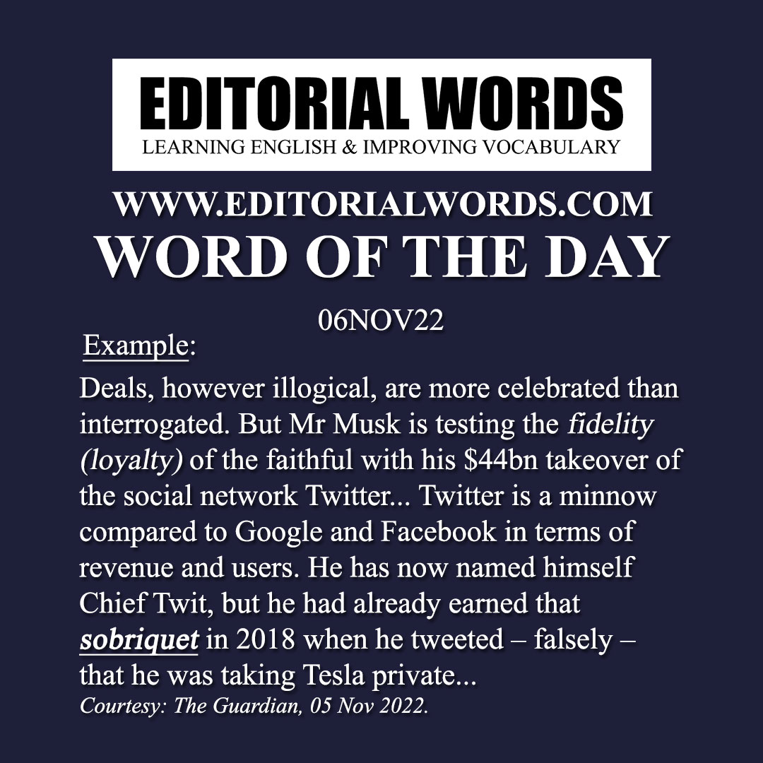 Word of the Day (sobriquet)-06NOV22