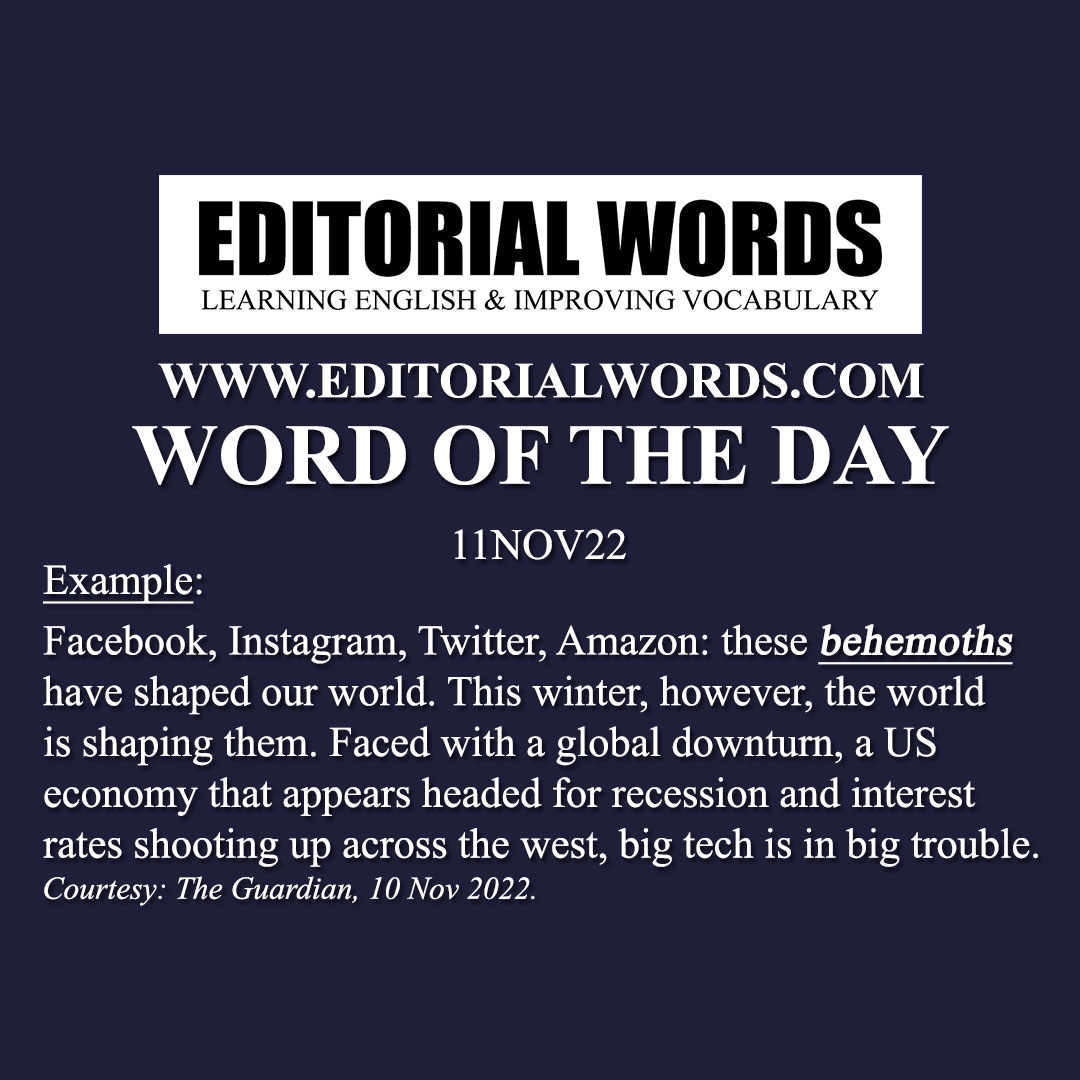 Word of the Day (behemoth)-11NOV22