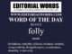 Word of the Day (folly)-09JAN23