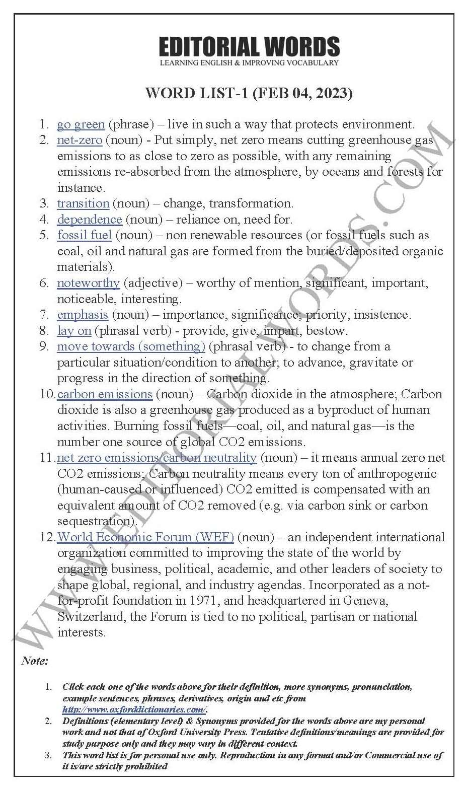 The Hindu Editorial (Going green) – Feb 04, 2023