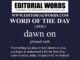 Word of the Day (dawn on)-12FEB23