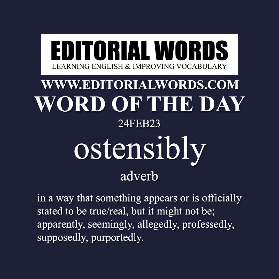 Word of the Day (ostensibly)-24FEB23