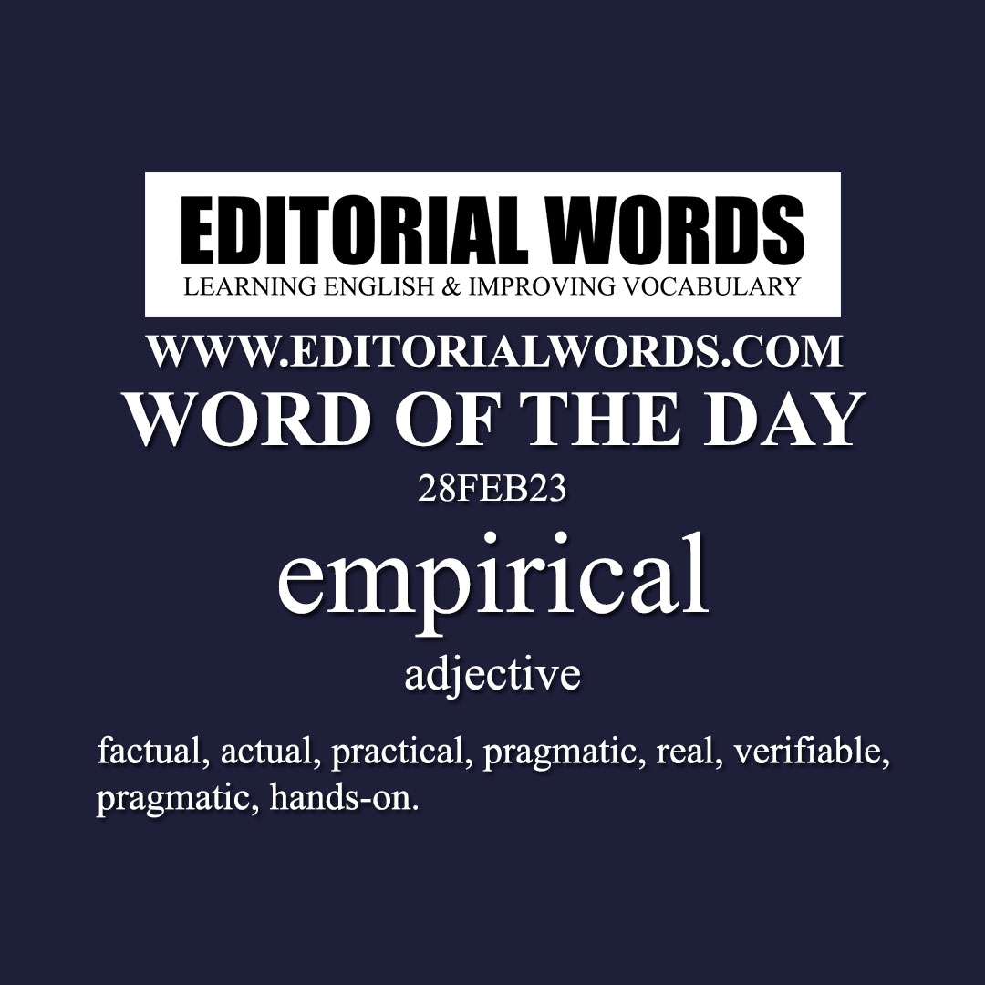 Word of the Day (empirical)-28FEB23