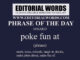 Phrase of the Day (poke fun at)-16MAR23