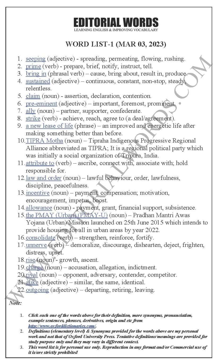 The Hindu Editorial (Seeping saffron) – Mar 03, 2023 - Editorial Words