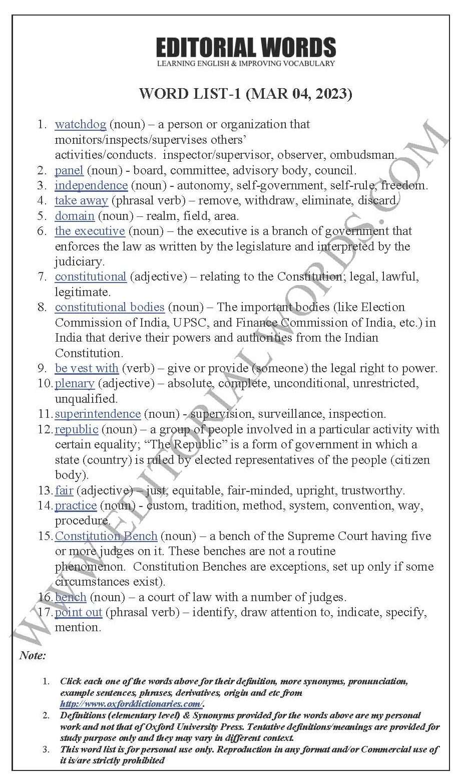 The Hindu Editorial (Choosing the watchdog) – Mar 04, 2023 The Hindu Editorial (Choosing the watchdog) – Mar 04, 2023