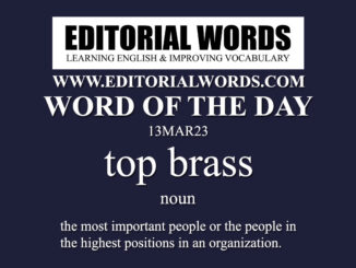 Word of the Day (top brass)-13MAR23