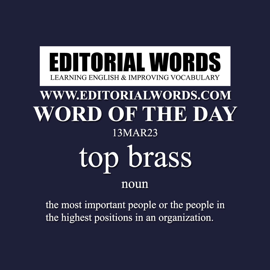 Word of the Day (top brass)-13MAR23