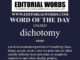 Word of the Day (dichotomy)-15MAR23